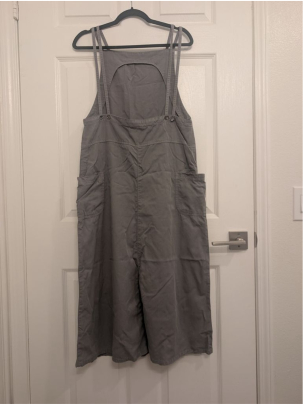 Cottagecore Tencel Cotton Midi Pinafore Overalls Bib Dress M - Lagenlook Jumper - Picture 4 of 10